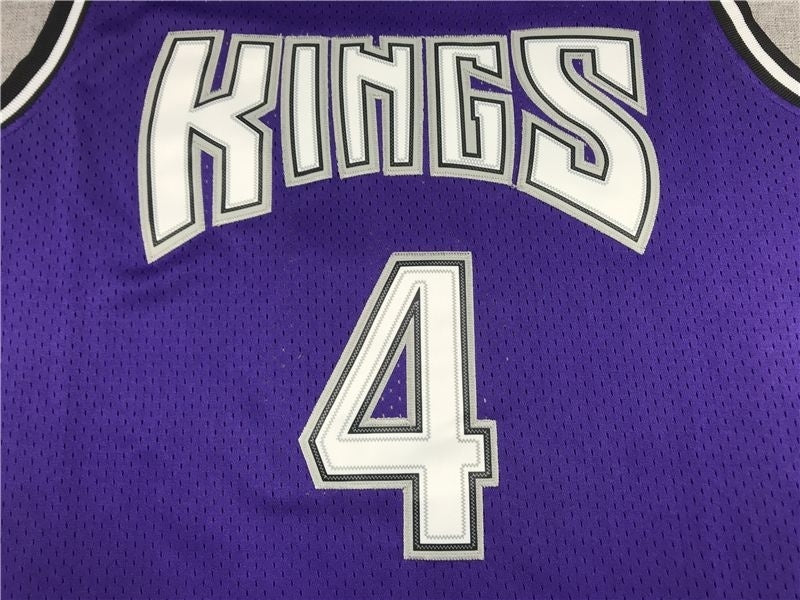 sacramento kings #4 chirs webber Kings 4 Purple Retro Logo Style 1