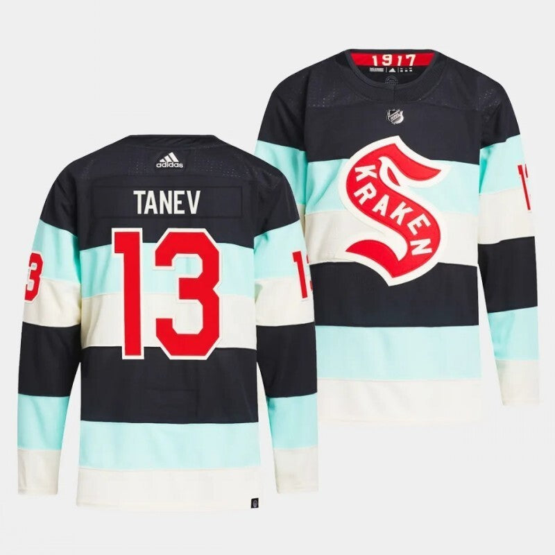 seattle kraken #13 brandon tanev 2024 nhl winter classic jersey - deep sea blue