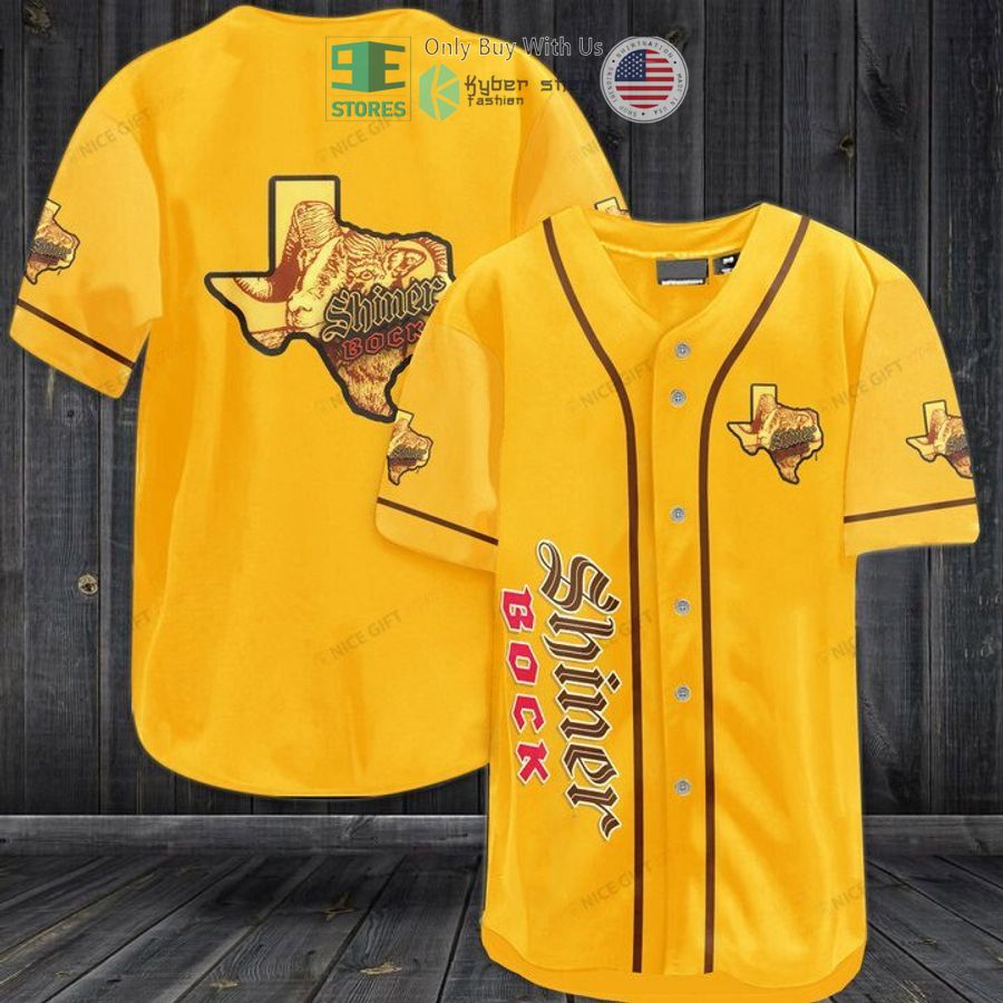 BEST Shiner Bock logo Baseball Jersey