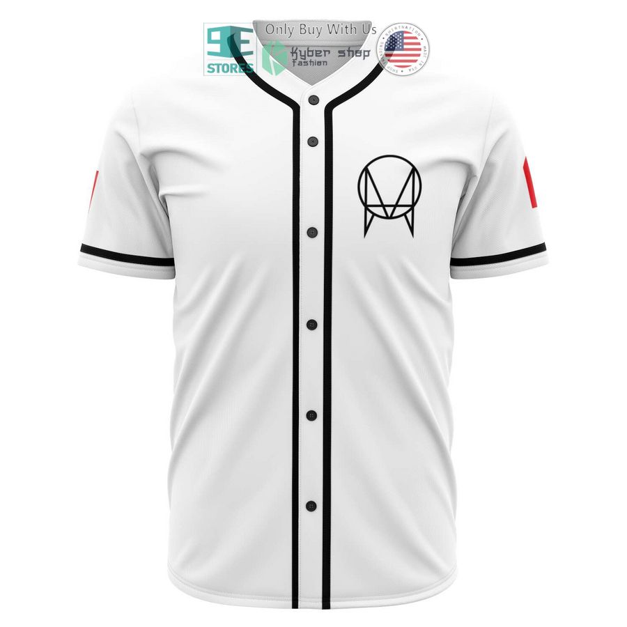 BEST Skrillex logo white Baseball Jersey