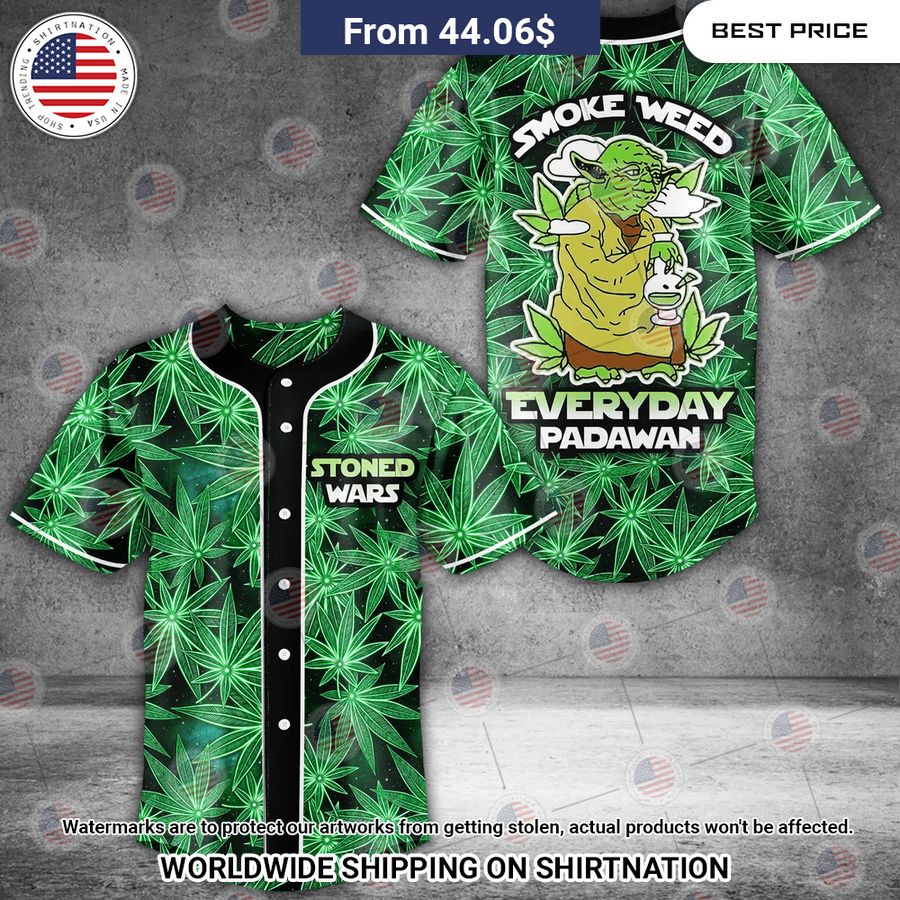 Smoke Weed Everyday Baseball Jersey