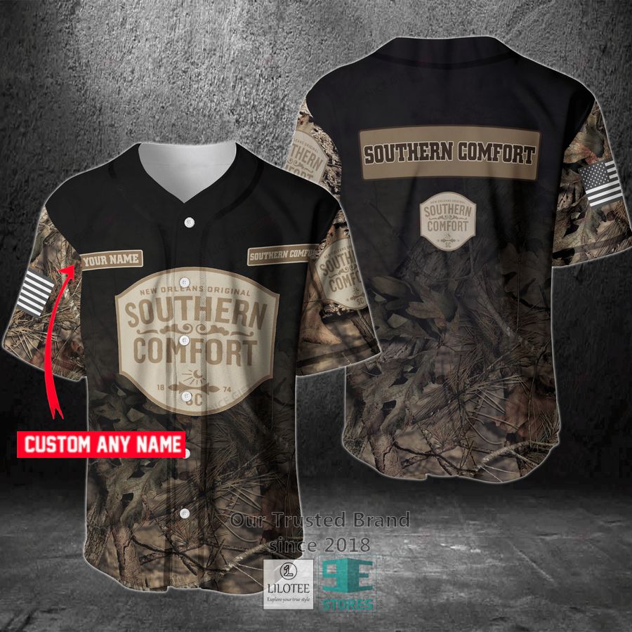 Southern Comfort Your Name Hunting Baseball Jersey