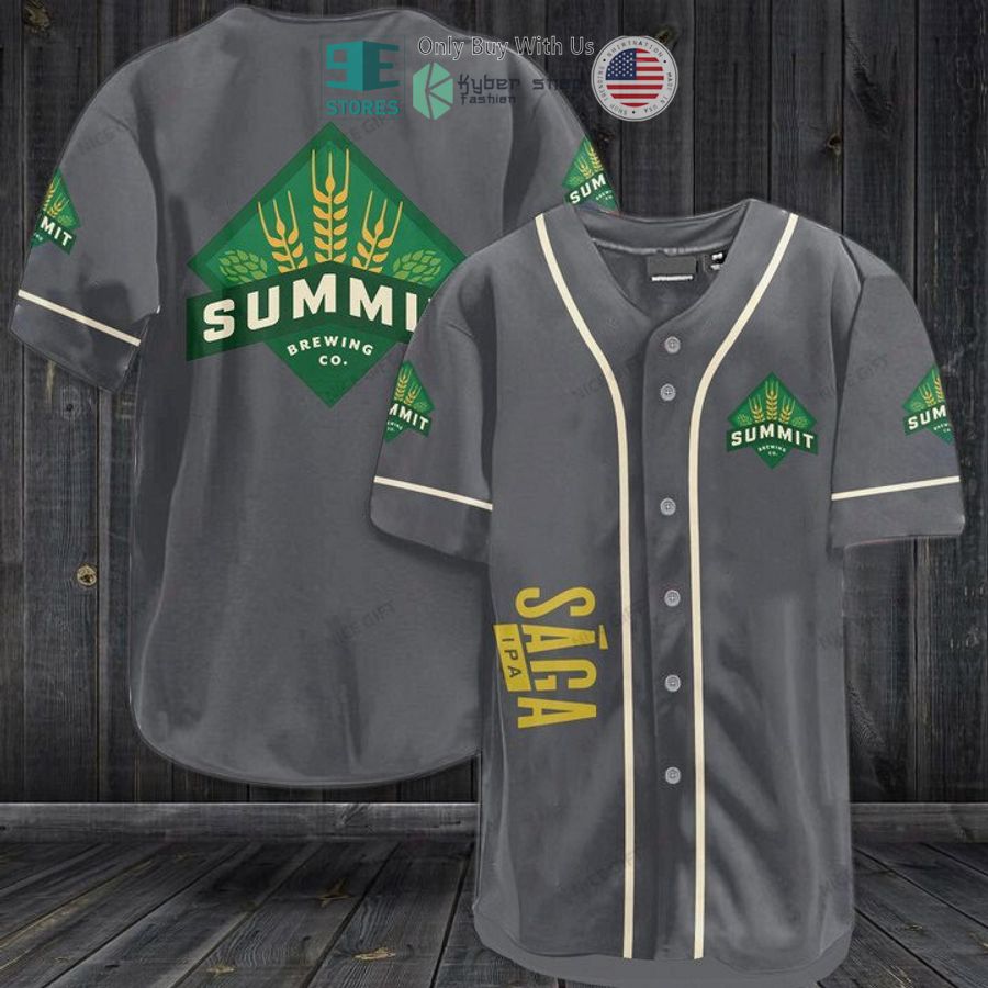 BEST Summit Saga logo grey Baseball Jersey