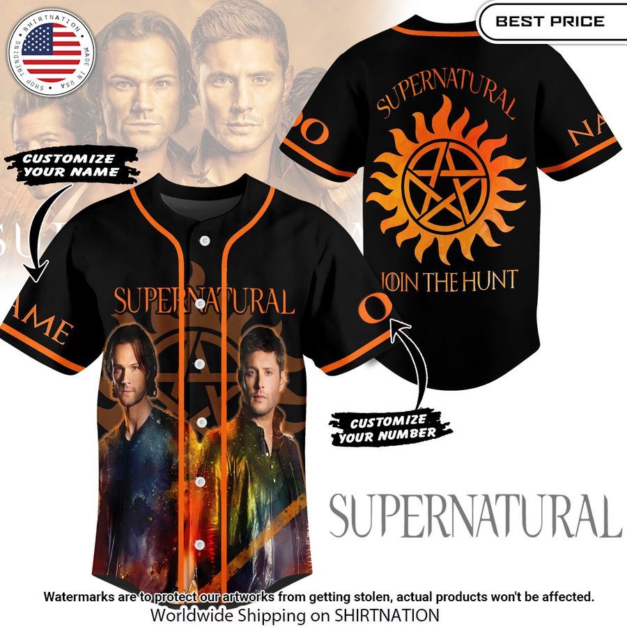 Supernatural Join The Hunt Custom Baseball Jersey
