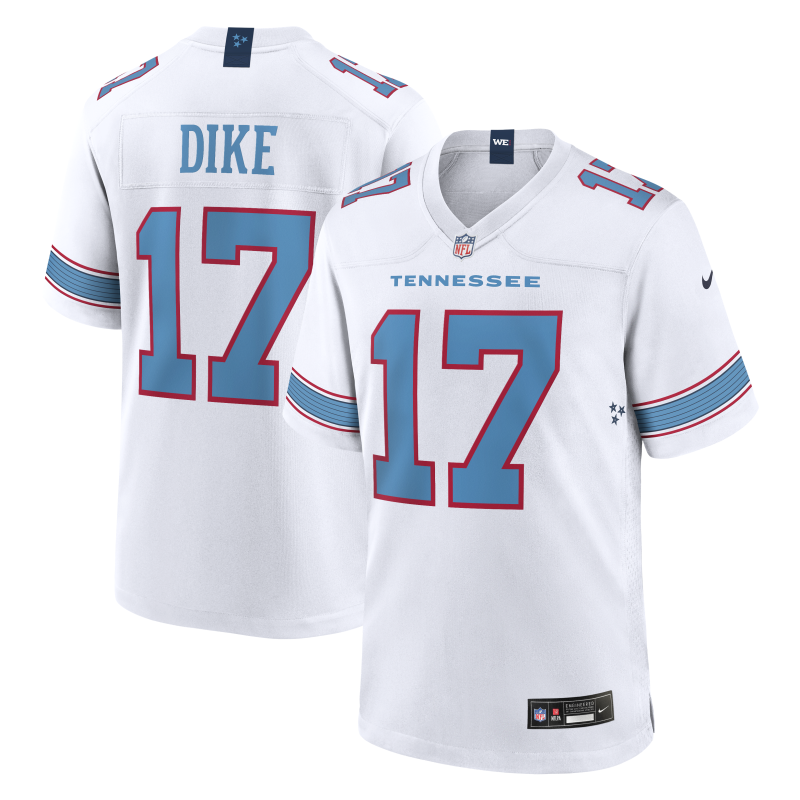 tennessee titans #17 chimere dike white
