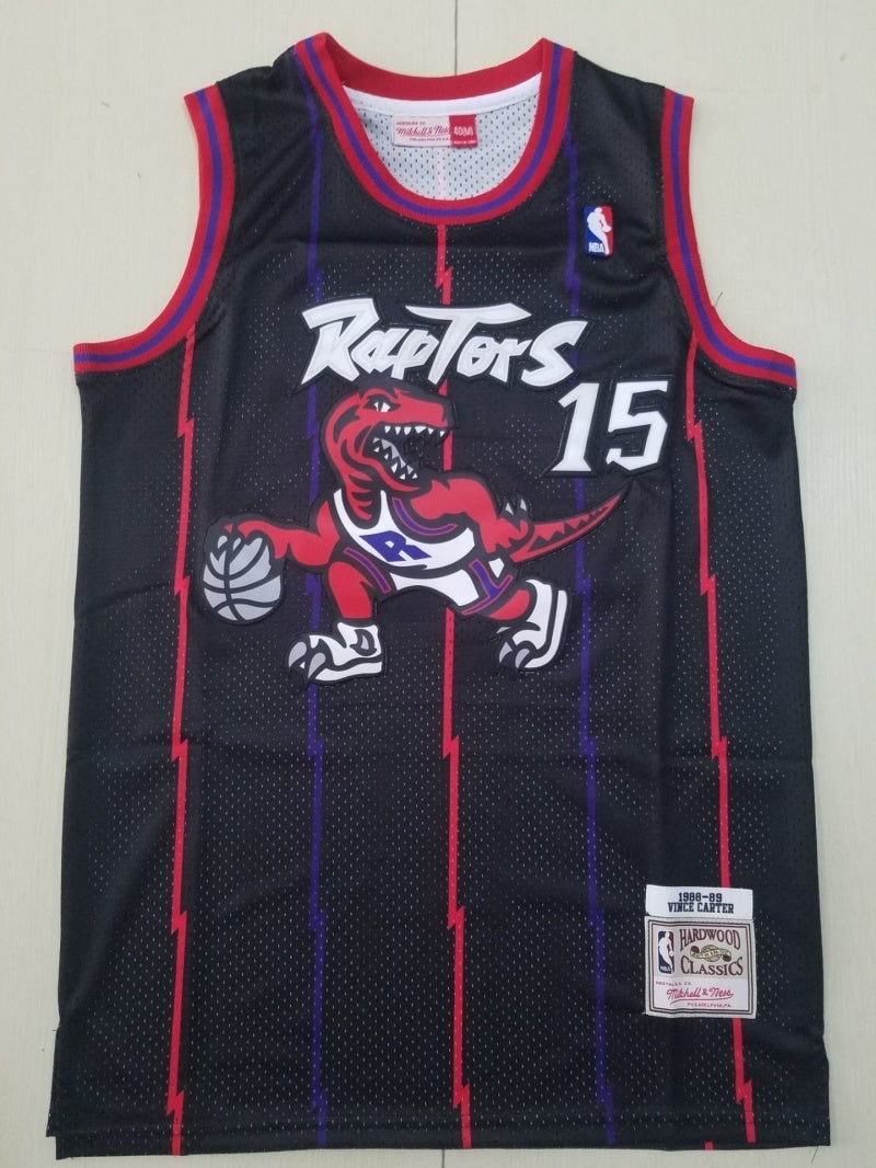 toronto raptors #15 vince carter Raptors 15 Retro Black s-xxl Style 2