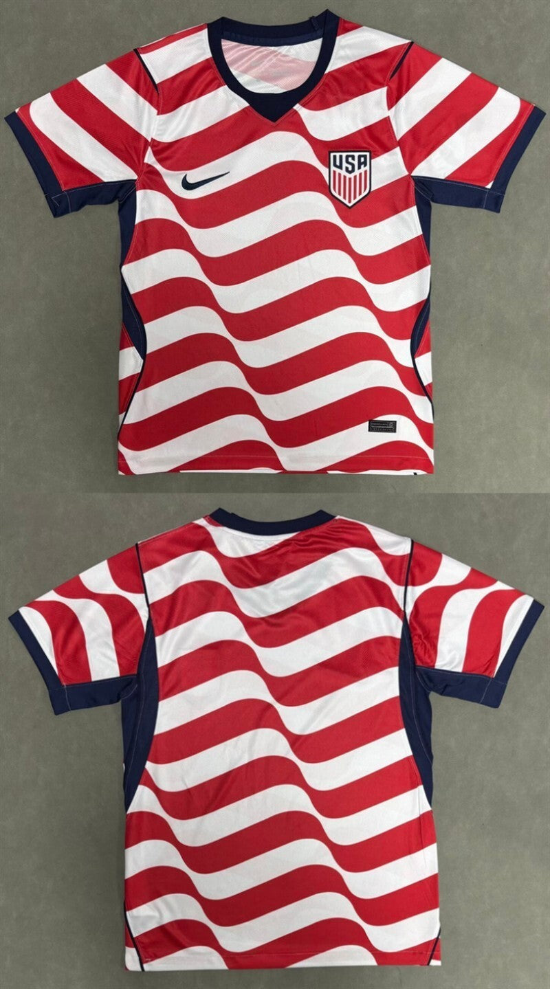united states blank red white home jersey
