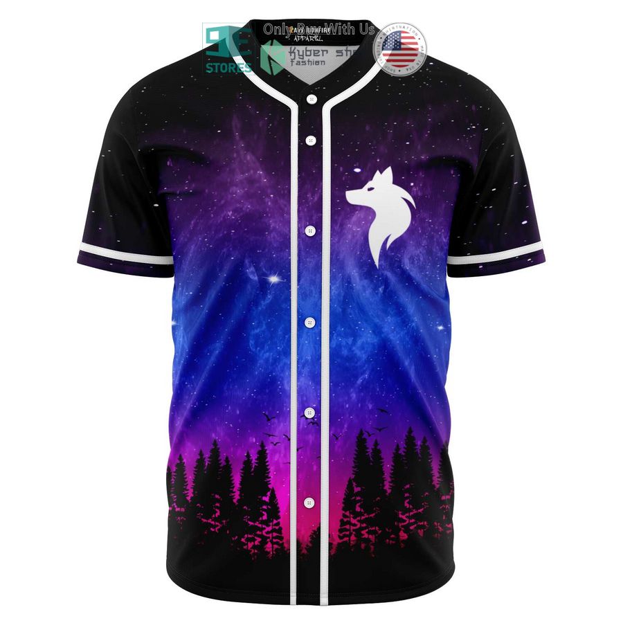 BEST Wolfkill moon galaxy Baseball Jersey