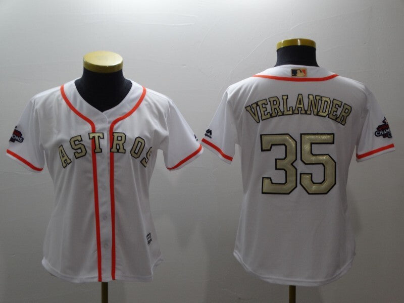 women Houston Astros #35 Justin Verlander Style 1