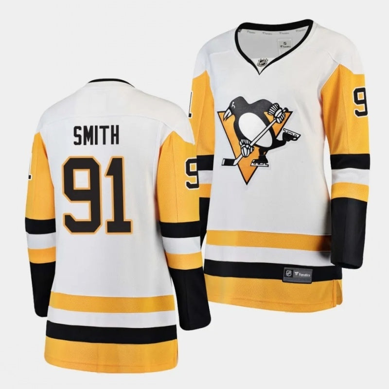 women pittsburgh penguins #91 reilly smith away breakaway player jersey