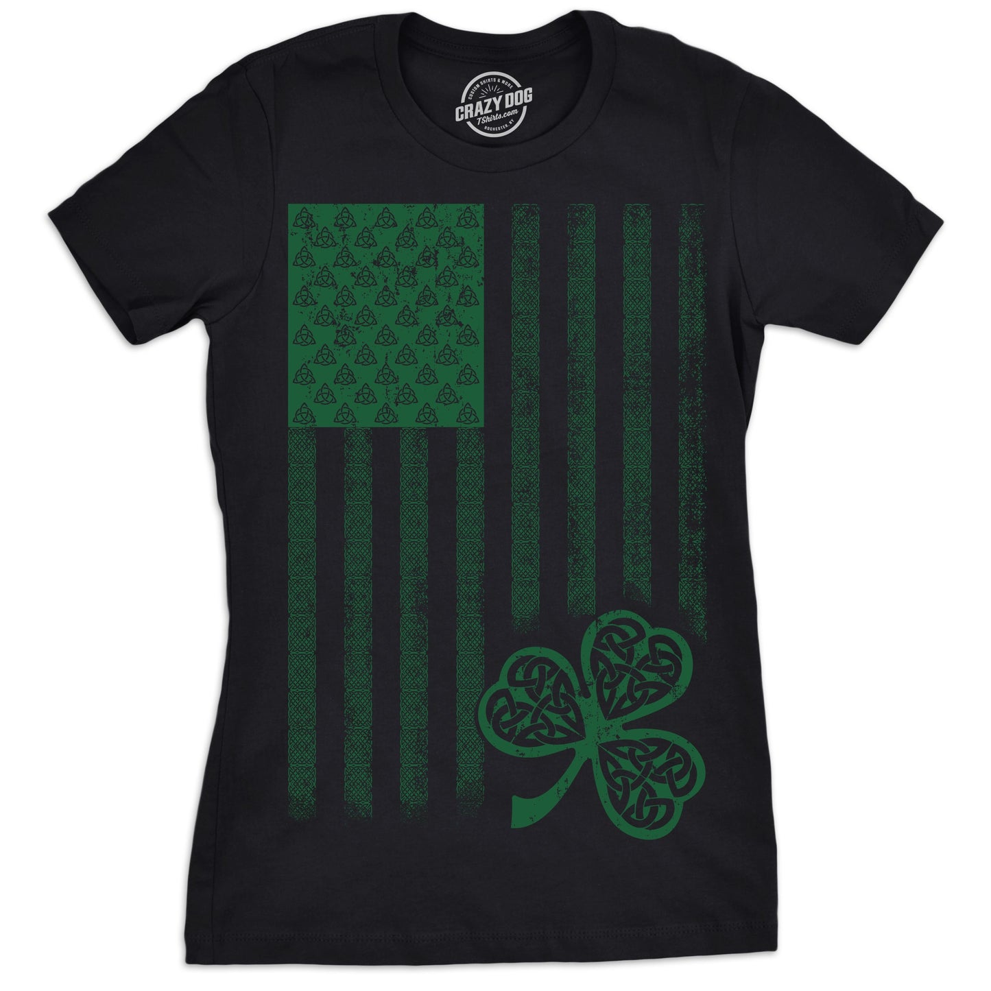 Celtic USA Flag Women's T Shirt Hoodie, Sweatshirt | WearSparks.com (Image 1)