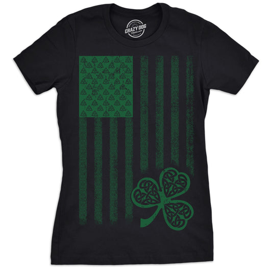 Celtic USA Flag Women's T Shirt Hoodie, Sweatshirt | WearSparks.com (Image 1)
