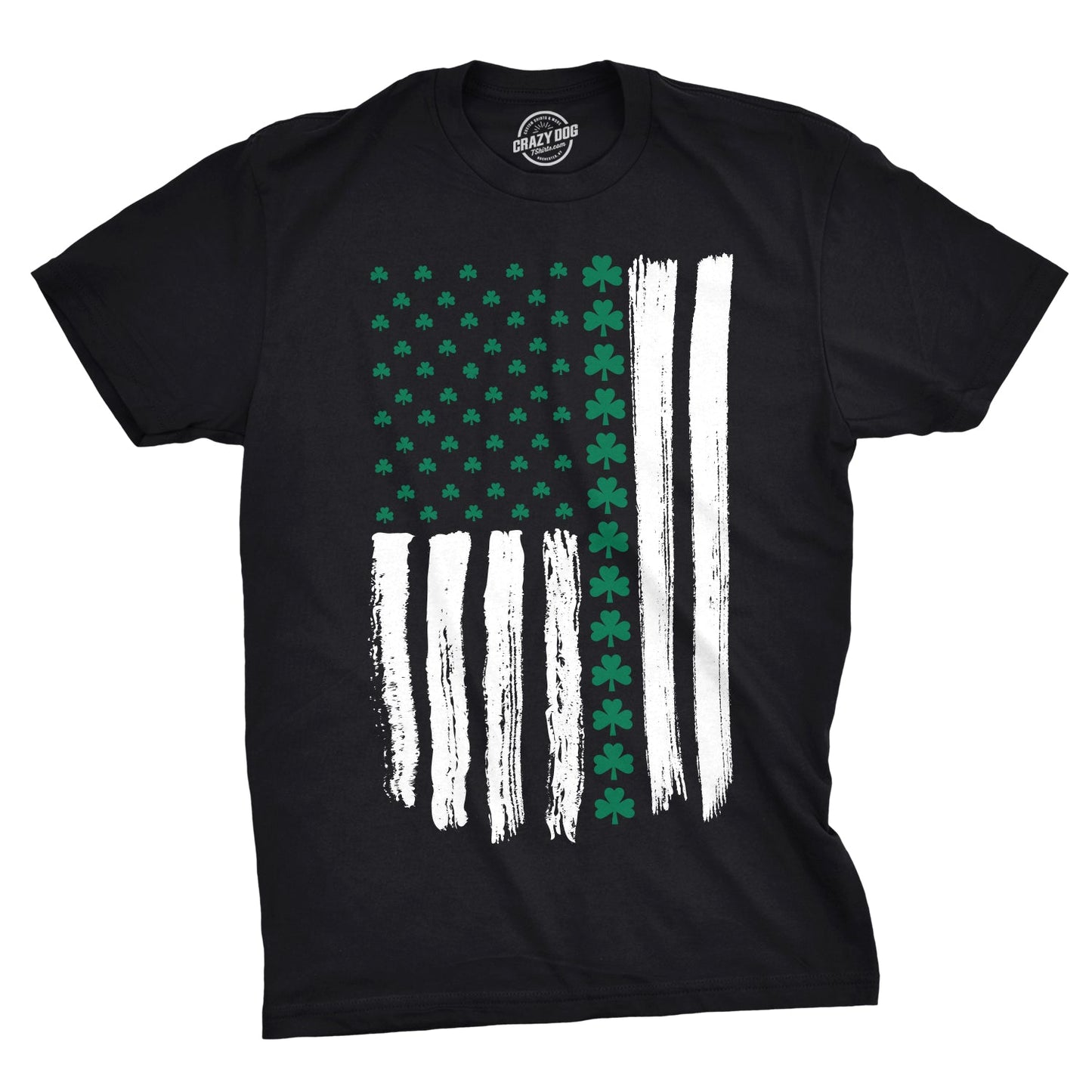 Shamrock American Flag Men's T Shirt Hoodie, Sweatshirt | WearSparks.com (Image 1)