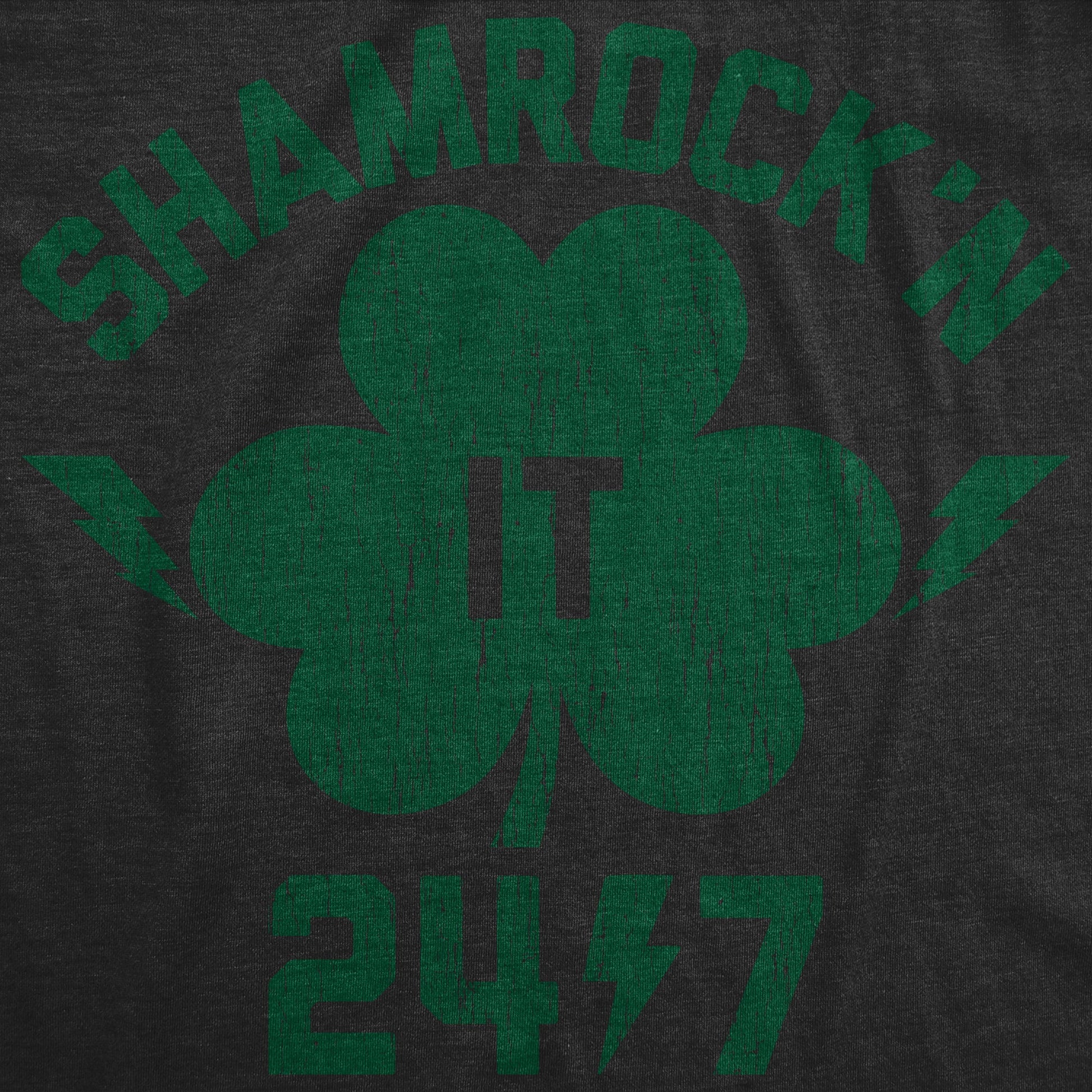 Shamrock'n It 24/7 Men's T Shirt Hoodie, Sweatshirt | WearSparks.com (Image 2)