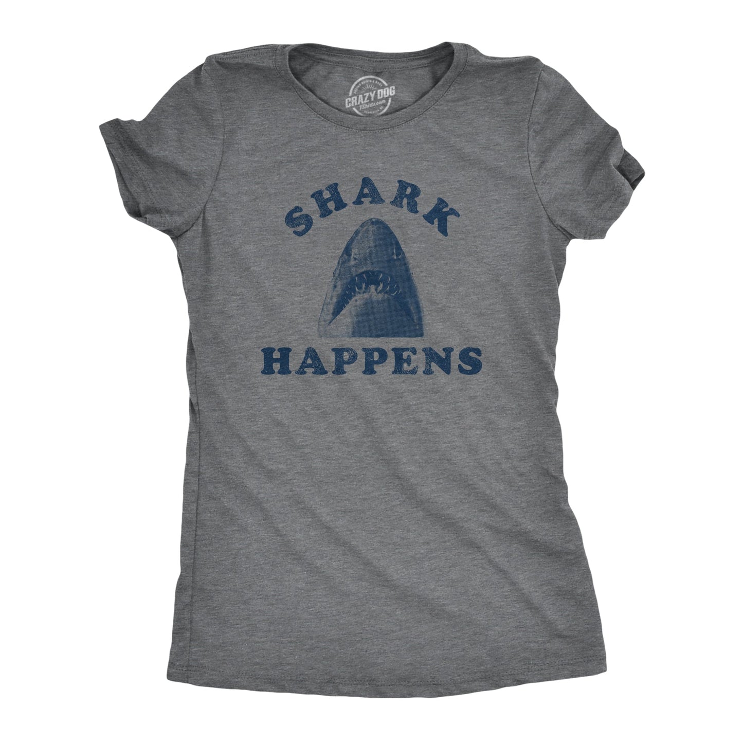 Shark Happens Women's T Shirt Hoodie, Sweatshirt | WearSparks.com (Image 1)