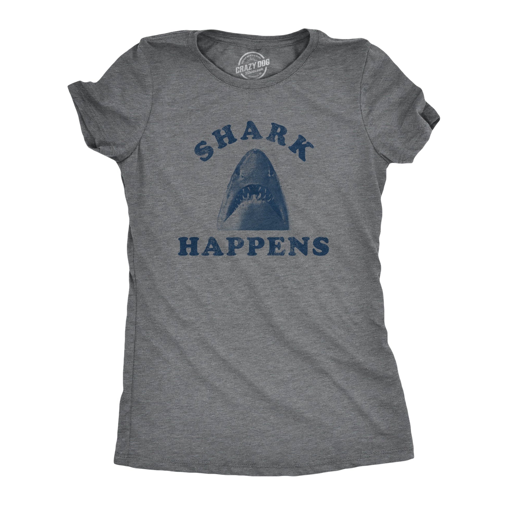 Shark Happens Women's T Shirt Hoodie, Sweatshirt | WearSparks.com (Image 1)