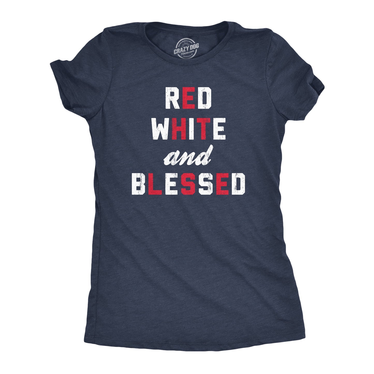 Red White And Blessed Women's T Shirt Hoodie, Sweatshirt | WearSparks.com (Image 1)