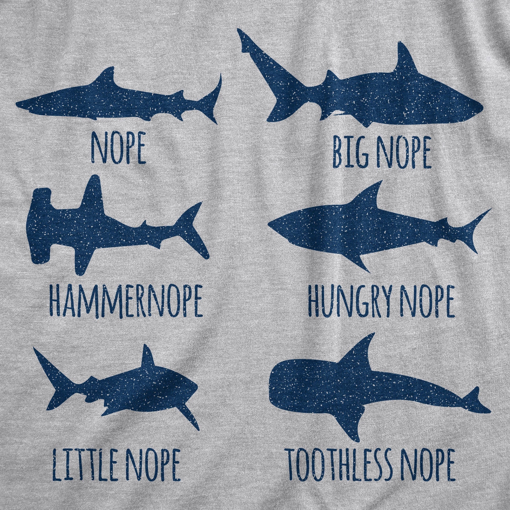 Shark Nope Women's T Shirt Hoodie, Sweatshirt | WearSparks.com (Image 2)