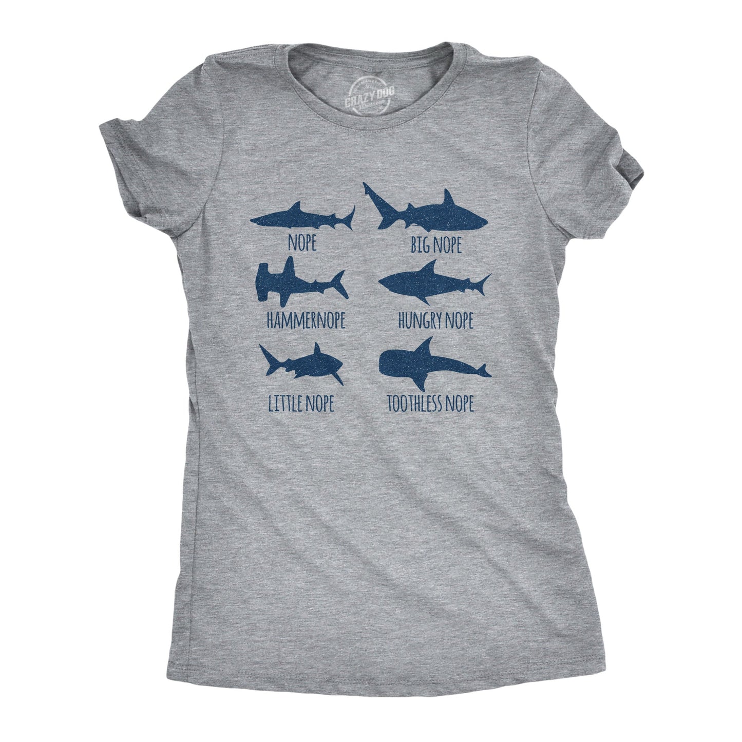 Shark Nope Women's T Shirt Hoodie, Sweatshirt | WearSparks.com (Image 1)