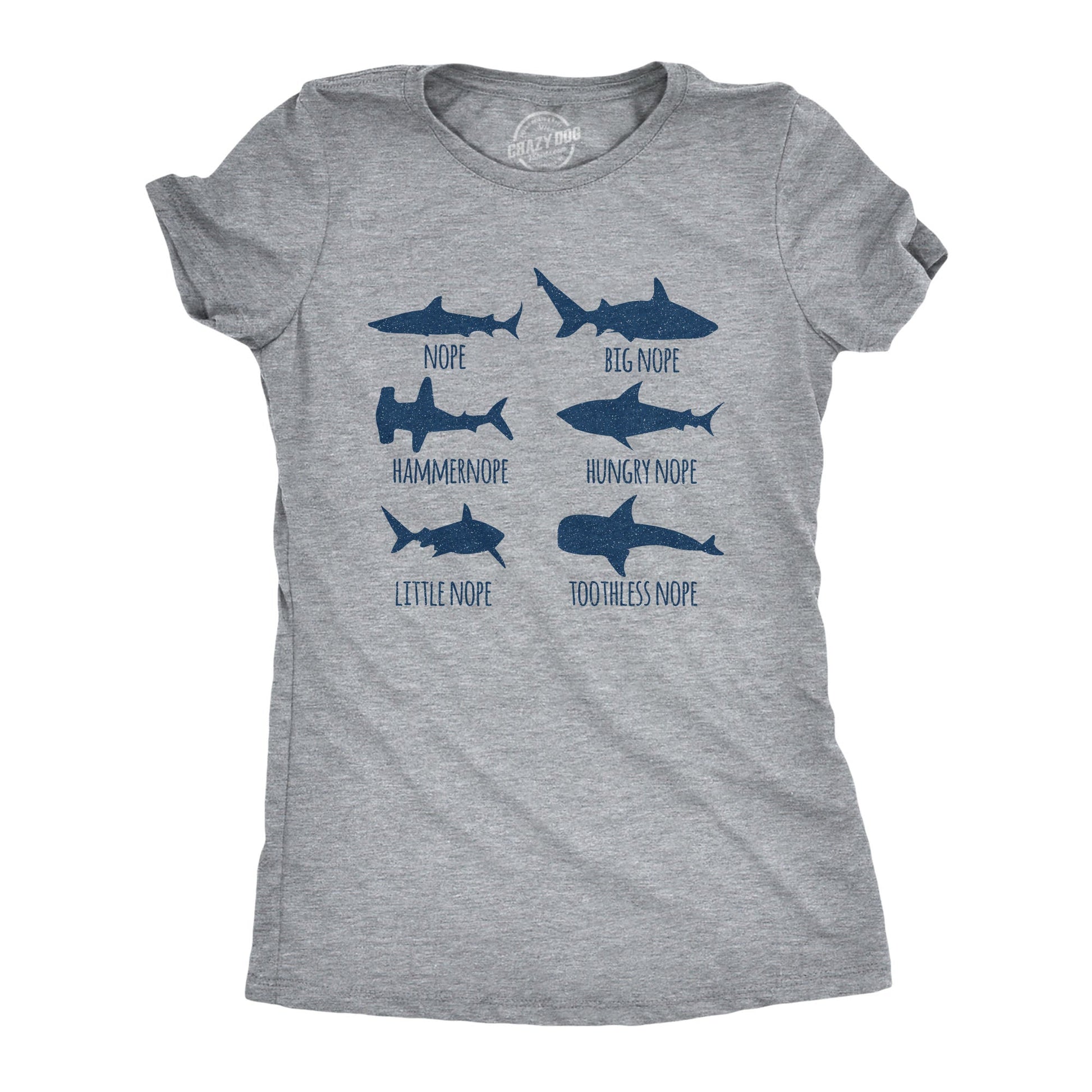 Shark Nope Women's T Shirt Hoodie, Sweatshirt | WearSparks.com (Image 1)