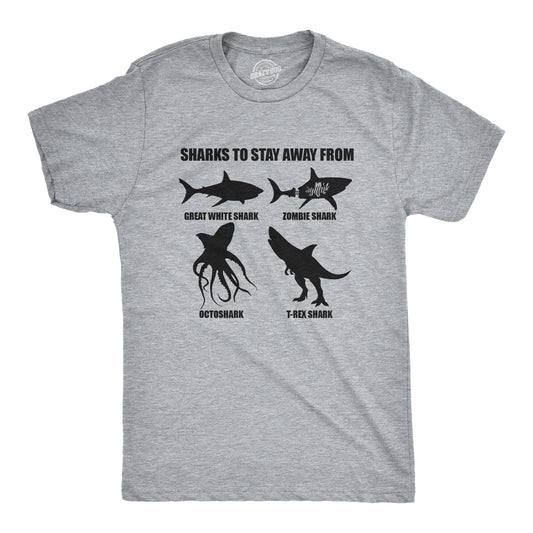 Sharks To Stay Away From Men's T Shirt Hoodie, Sweatshirt | WearSparks.com (Image 1)