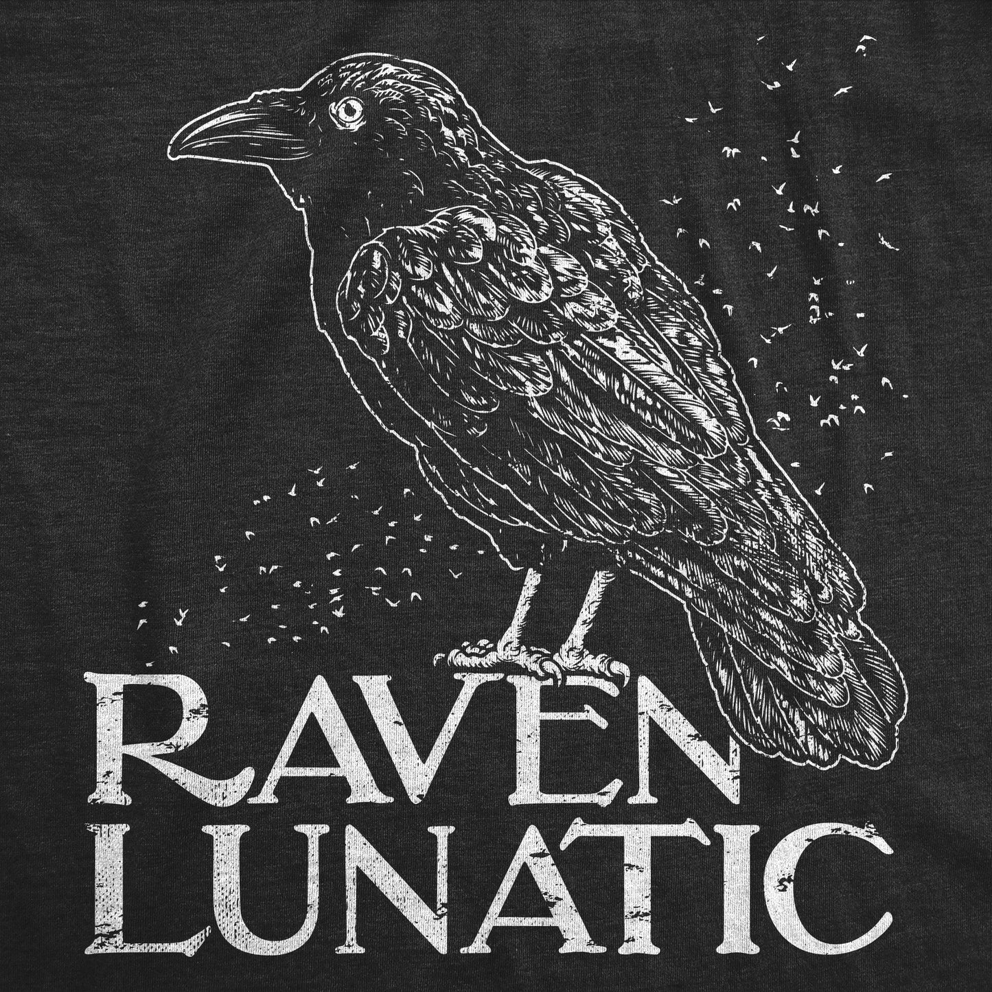 Raven Lunatic Women's T Shirt Hoodie, Sweatshirt | WearSparks.com (Image 2)