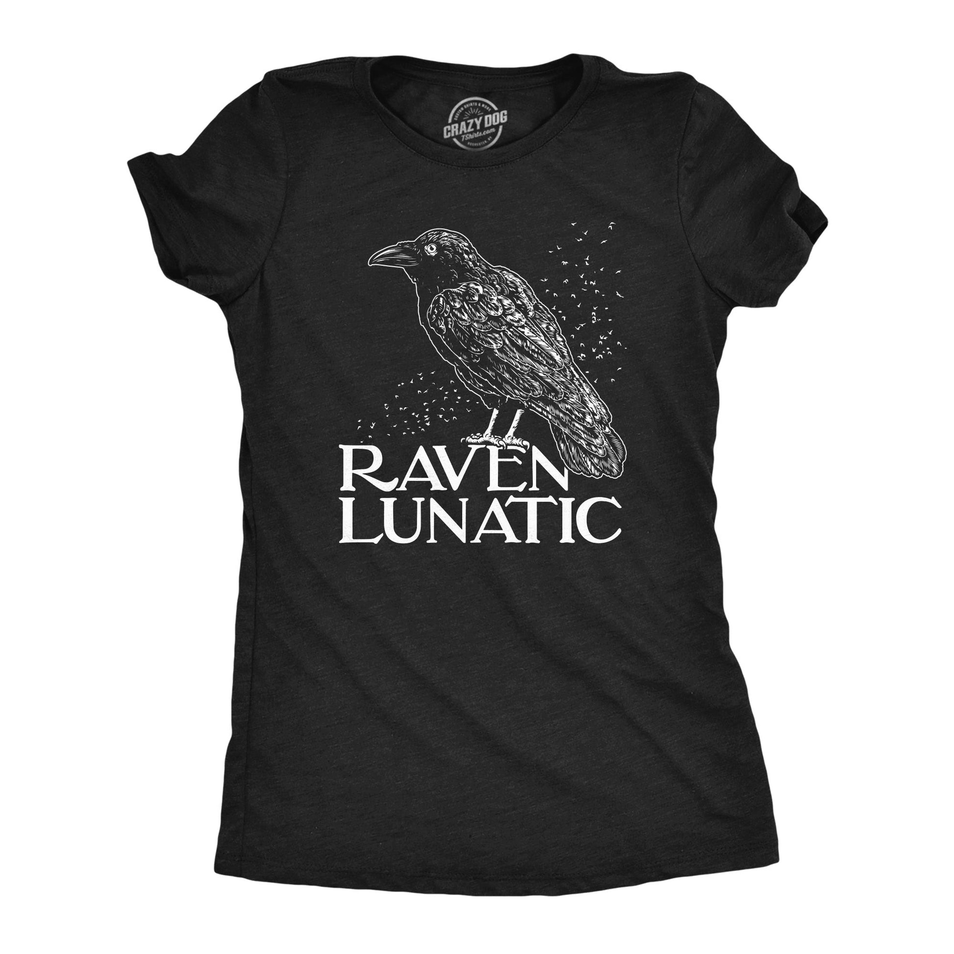 Raven Lunatic Women's T Shirt Hoodie, Sweatshirt | WearSparks.com (Image 1)