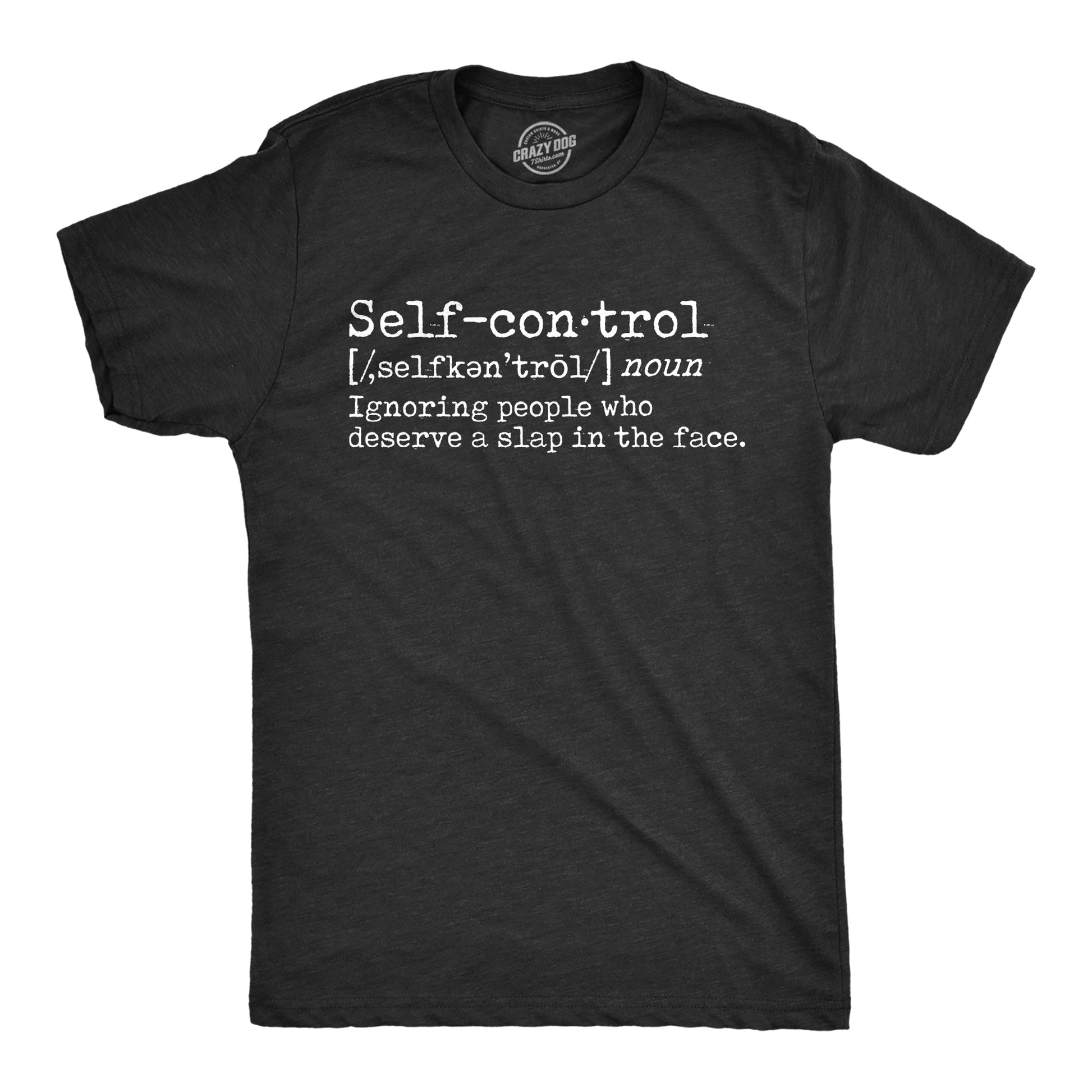Self Control Definition Men's T Shirt Hoodie, Sweatshirt | WearSparks.com (Image 1)