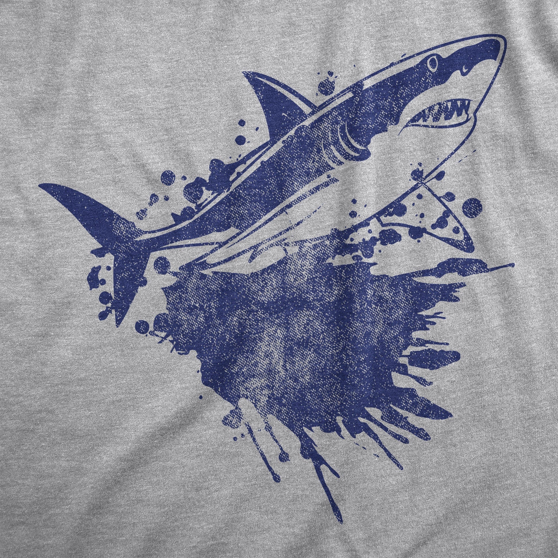 Shark Ink Splatter Men's T Shirt Hoodie, Sweatshirt | WearSparks.com (Image 2)