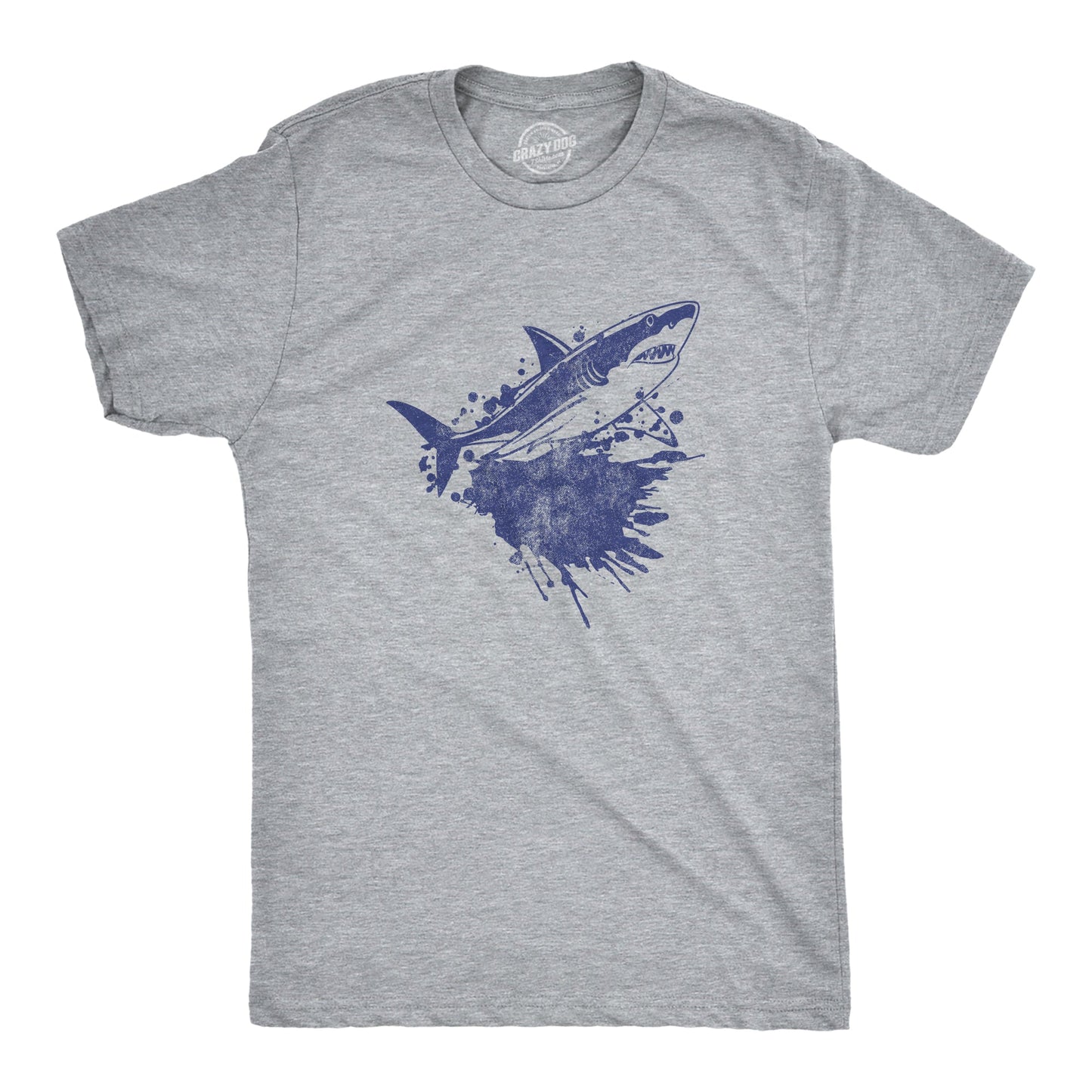 Shark Ink Splatter Men's T Shirt Hoodie, Sweatshirt | WearSparks.com (Image 1)