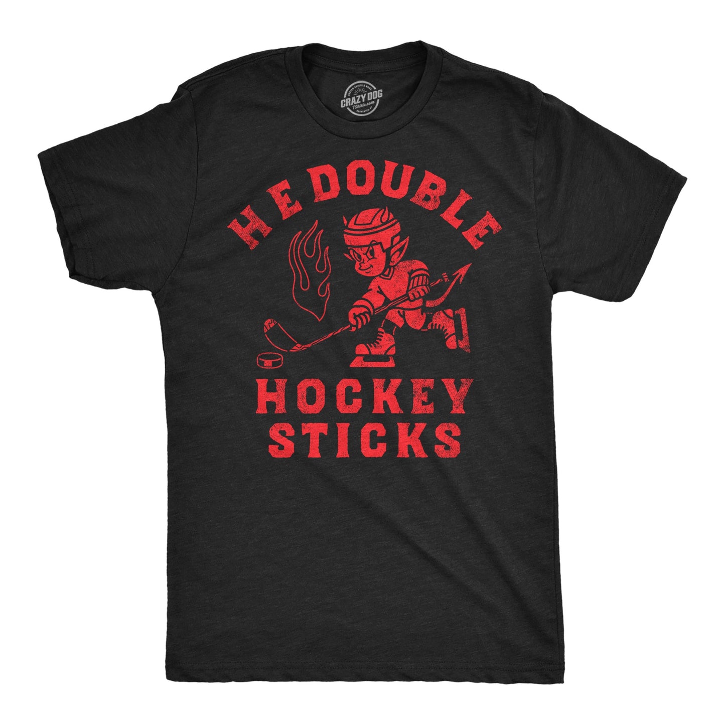 H E Double Hockey Sticks Men's T Shirt Hoodie, Sweatshirt | WearSparks.com (Image 1)