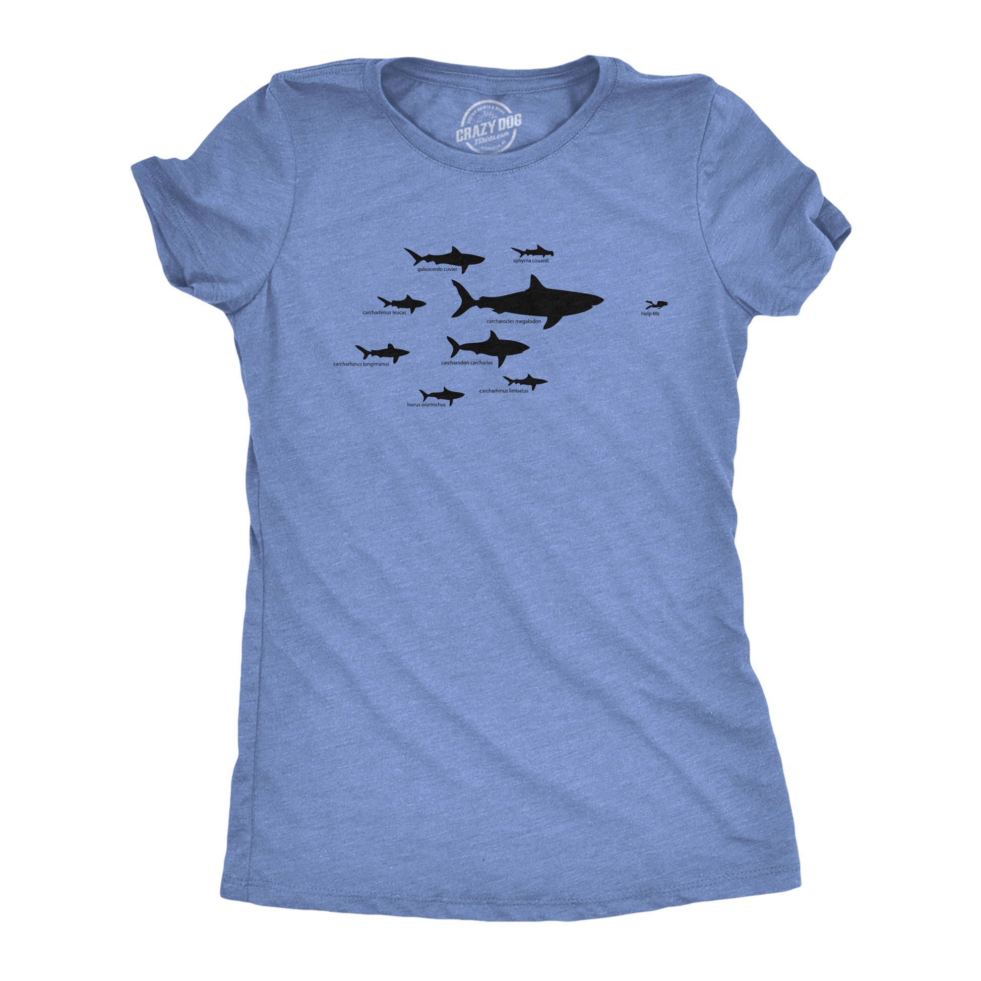 Shark Hierarchy Women's T Shirt Hoodie, Sweatshirt | WearSparks.com (Image 4)