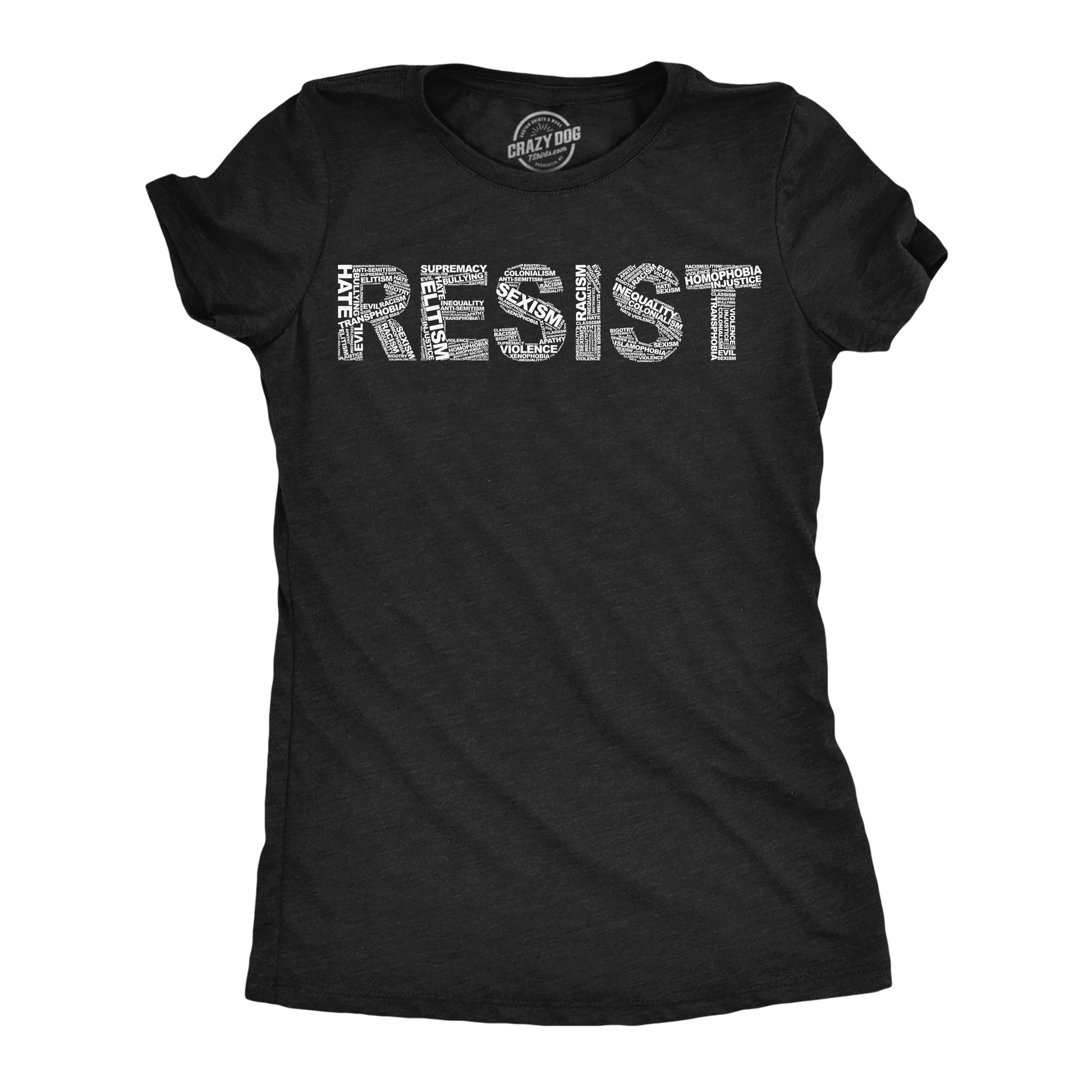 Resist Words Women's T Shirt Hoodie, Sweatshirt | WearSparks.com (Image 1)