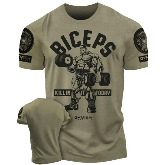 032. BICEPS Killin' It Funny Motivational Workout Gym T-Shirt for Men Hoodie, Sweatshirt | WearSparks.com