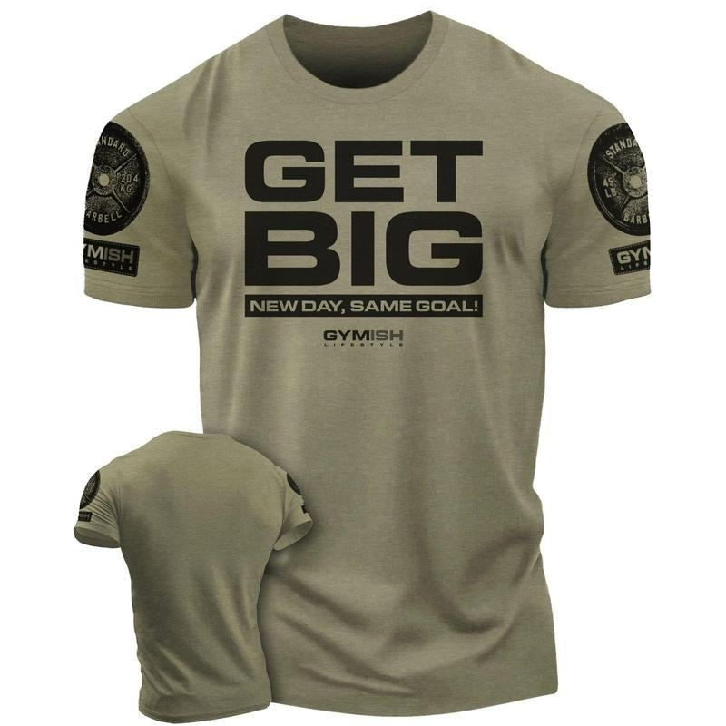 063. Get Big Funny Workout Gym T-Shirt for Men Hoodie, Sweatshirt | WearSparks.com