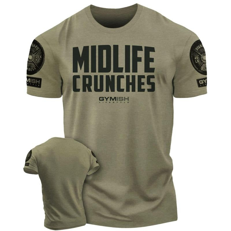082. RAGLAN Midlife Crunches Funny Workout Gym T-Shirt for Men Hoodie, Sweatshirt | WearSparks.com