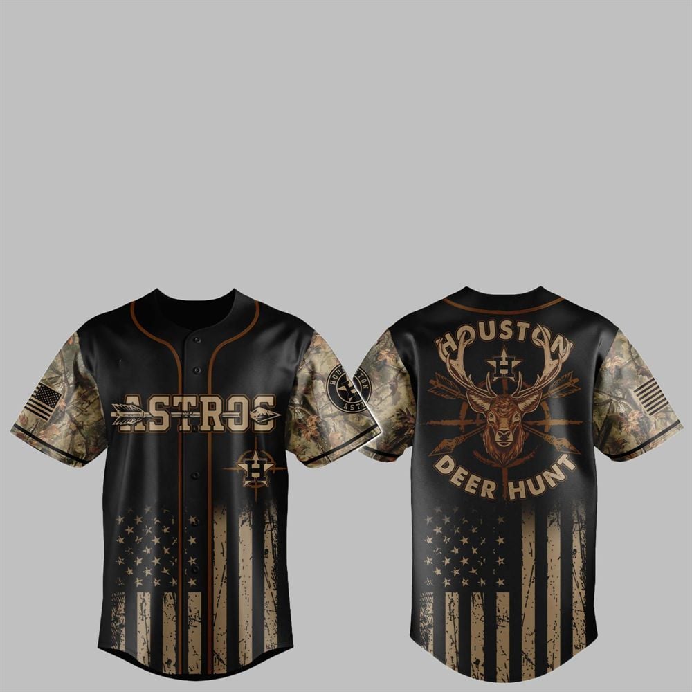 2025 Astros Deer Hunting Jersey - Grishko.com T-Shirts, Hoodie, Sweatshirt | WearSparks.com (Image 1)