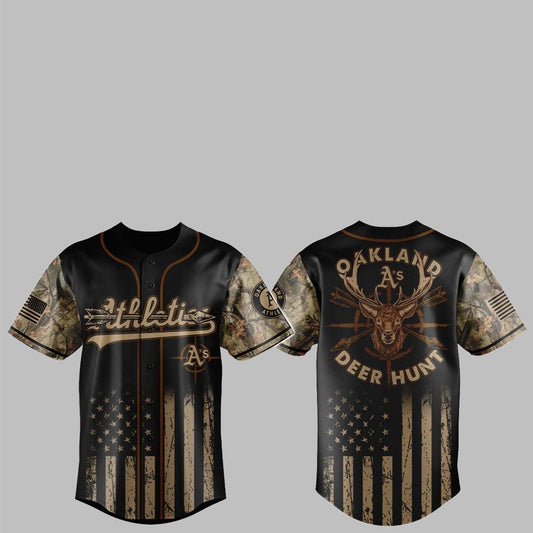 2025 Athletics Deer Hunting Jersey - Grishko.com T-Shirts, Hoodie, Sweatshirt | WearSparks.com (Image 1)