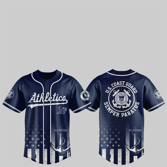 2025 Athletics US Coast Guard Semper Paratus Jersey - Grishko.com T-Shirts, Hoodie, Sweatshirt | WearSparks.com (Image 1)