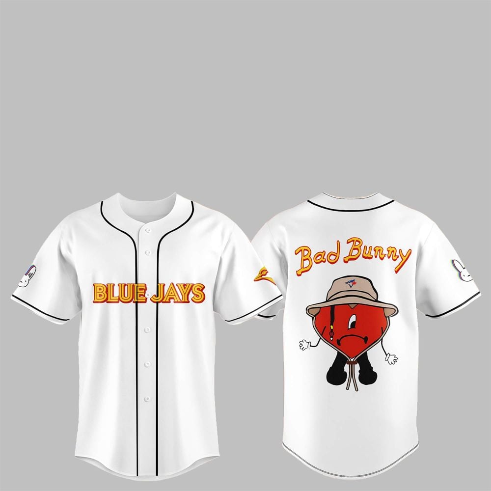 2025 Blue Jays Bad Bunny Jersey - Grishko.com T-Shirts, Hoodie, Sweatshirt | WearSparks.com (Image 1)