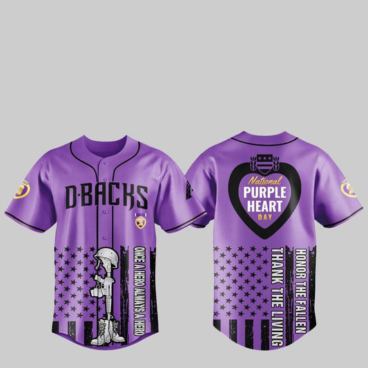 2025 Diamondbacks National Purple Heart Day Jersey - Grishko.com T-Shirts, Hoodie, Sweatshirt | WearSparks.com (Image 1)