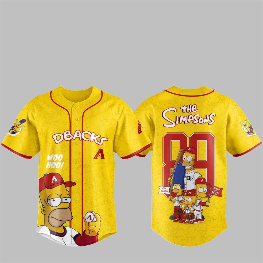 2025 Diamondbacks The Simpsons Jersey - Grishko.com T-Shirts, Hoodie, Sweatshirt | WearSparks.com (Image 1)