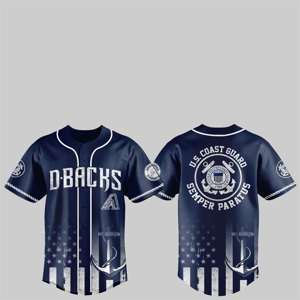 2025 Diamondbacks US Coast Guard Semper Paratus Jersey - Grishko.com T-Shirts, Hoodie, Sweatshirt | WearSparks.com (Image 1)