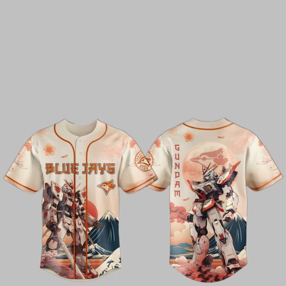 2025 Gundam Blue Jays Japan Jersey - Grishko.com T-Shirts, Hoodie, Sweatshirt | WearSparks.com (Image 1)