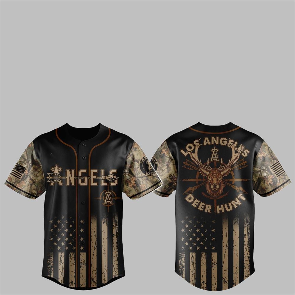 2025 LA Angels Deer Hunting Jersey - Grishko.com T-Shirts, Hoodie, Sweatshirt | WearSparks.com (Image 1)
