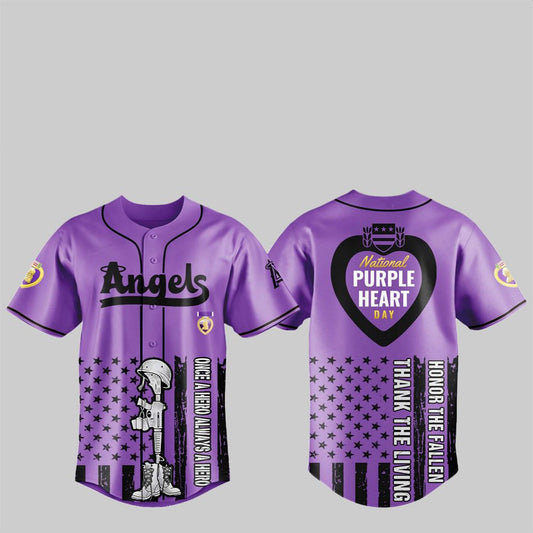 2025 LA Angels National Purple Heart Day Jersey - Grishko.com T-Shirts, Hoodie, Sweatshirt | WearSparks.com (Image 1)