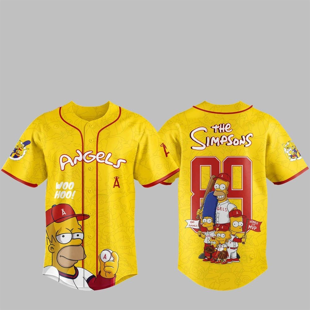 2025 LA Angels The Simpsons Jersey - Grishko.com T-Shirts, Hoodie, Sweatshirt | WearSparks.com (Image 1)