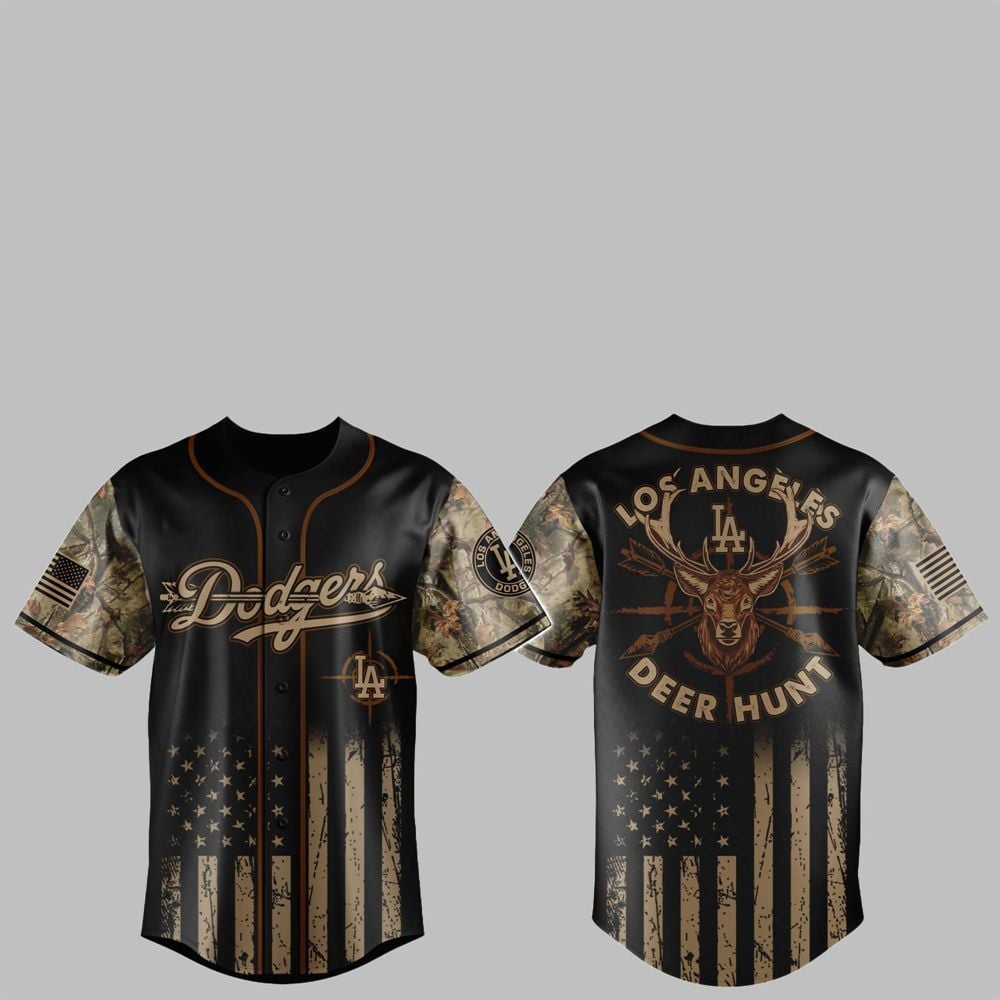 2025 LA Dodgers Deer Hunting Jersey - Grishko.com T-Shirts, Hoodie, Sweatshirt | WearSparks.com (Image 1)