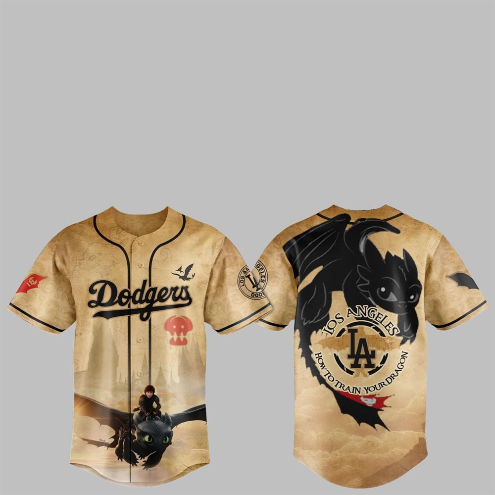 2025 LA Dodgers How to Train Your Dragon Jersey - Grishko.com T-Shirts, Hoodie, Sweatshirt | WearSparks.com (Image 1)
