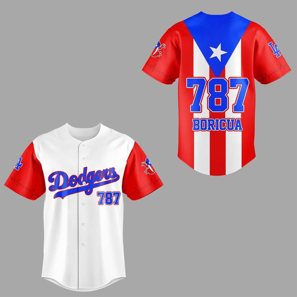 2025 LA Dodgers Puerto Rico Night Jersey - Grishko.com T-Shirts, Hoodie, Sweatshirt | WearSparks.com (Image 1)